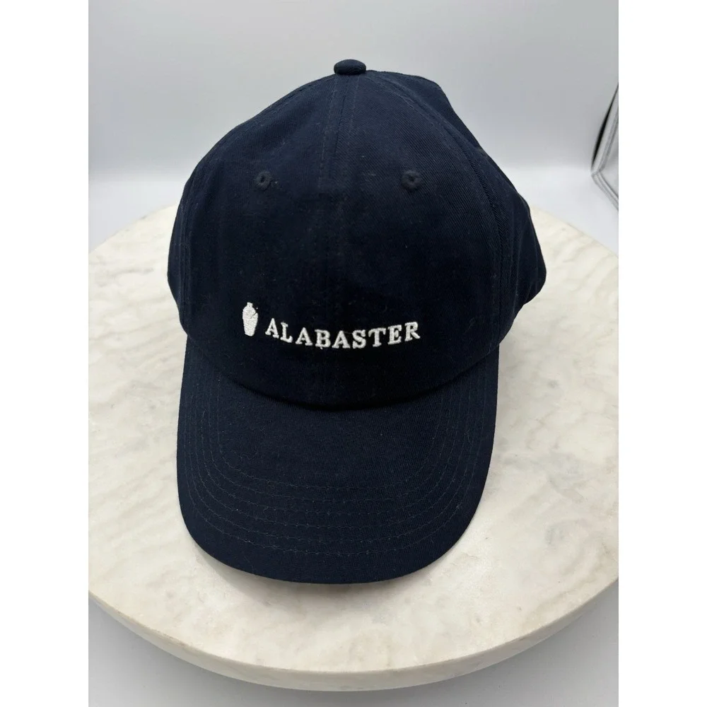 New Alabaster Embroidered Hat adjustable slide-back‎ Navy Blue